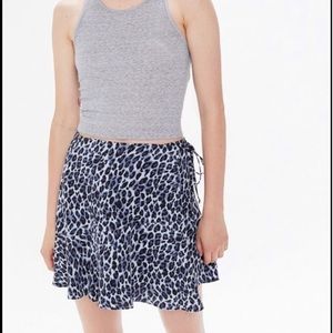 Urban Outfitters Animal Print Mini Skirt